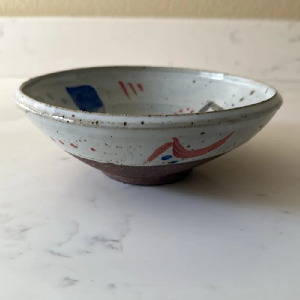 Studio Pottery Bowl Signed